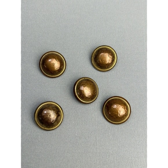 Other - Vintage‎ Dome Metal Buttons Set Of 5